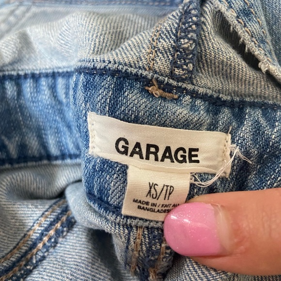 GARAGE RIPPED DENIM OVERALLS - Picture 4 of 5